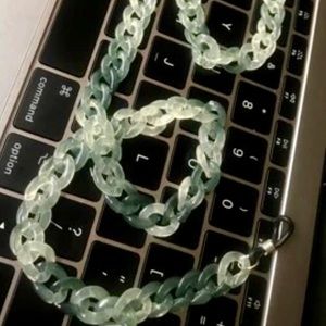 CHAIN LIGHT JADE OMBRE EYEGLASSES SUNGLASSES